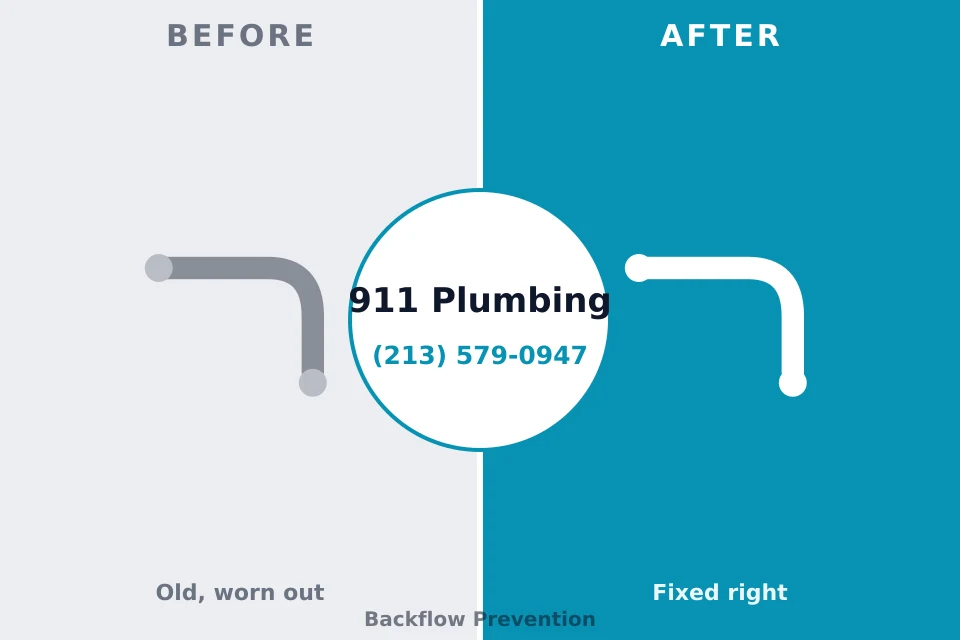 Before and after: plumbing repair Dallas, NC